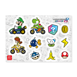 Mario Kart 8 Deluxe Sticker Sheet (Luigi, Yoshi & Princess Daisy)