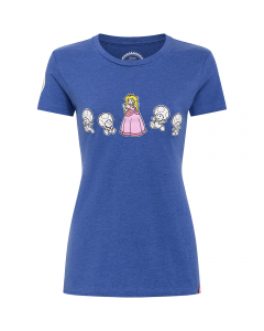 Peach & Toads T-Shirt (Blue) - Women's Cut 
