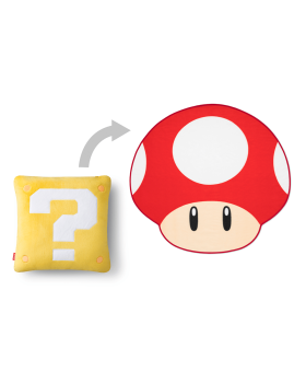 Image displaying mushroom blanket that's hidden in the question block