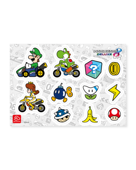 Mario Kart 8 Deluxe Sticker Sheet (Luigi, Yoshi & Princess Daisy)