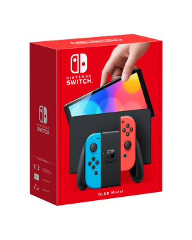 Nintendo Switch™ - OLED Model (Neon Blue/Neon Red) Packshot