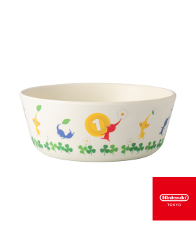 Pikmin Plastic Bowl with red Pikmin carrying yellow Pellet
