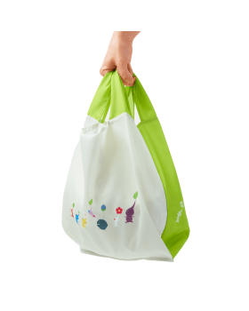 Pikmin 3 Deluxe Reusable Bag Being Held By The Handles