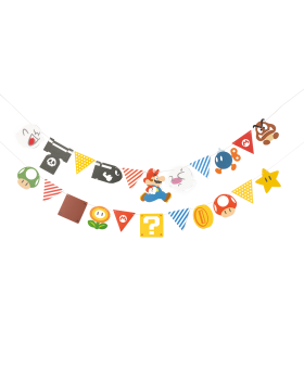 Super Mario Home & Party Bunting (Characters & Items) 