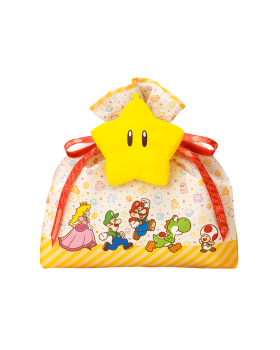 Super Mario Reusable Gift Bag (Characters) - LARGE Super Star Princess Peach Luigi Mario Yoshi Toad
