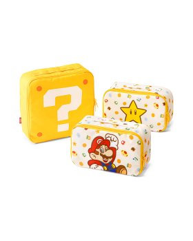 Super Mario Storage Pouch Set (Question Mark Block)