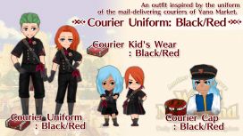 Courier Uniform: Black/Red