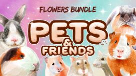 Pets and Friends Flowers Bundle
