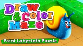 Draw & Color Maze: Paint Labyrinth Puzzle