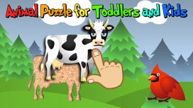 Animal Puzzle for Toddlers and Kids - Preschool and kindergarten learning and fun game