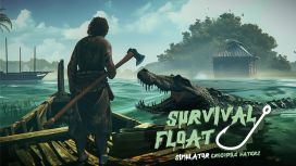 Survival Float Simulator - Crocodile Waters Craft, Raft, Build