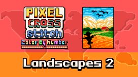 Pixel Cross Stitch Color by Number Landscapes 2