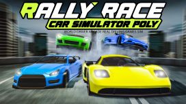 Rally Race Car Simulator Poly : World Driver Arcade Real Driving Games Sim