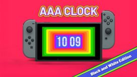 AAA Clock Black and White Edition