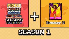 Pixel Cross Stitch Color by Number Seasons Collection Season 1