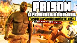 Prison Life Simulator Jail - Gangster Escape Games Scary Architect Battle: Renovation Pack 