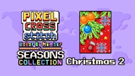 Pixel Cross Stitch Color by Number Seasons Collection - Christmas 2