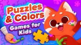 Puzzles & Colors Games for Kids Toddler Coloring Book Draw Paint