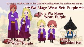 Wa Mage Wear Set: Purple
