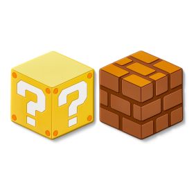 Super Mario Home & Party Silicon Coasters (Question Block/Block)