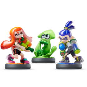 Inkling Triple Set (Inkling Boy, Squid + Inkling Girl) amiibo (Splatoon Collection)
