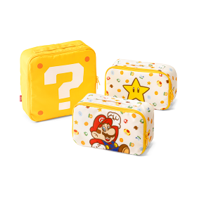 Super Mario Storage Pouch Set (Question Mark Block)