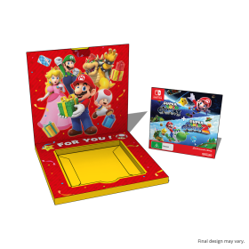 Super Mario Galaxy + Super Mario Galaxy 2 Download Code Card with Gift Box